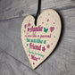 Auntie Gifts Friendship Sister Birthday Gifts Wooden Heart Sign