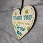 Teacher Teaching Assistant Thank You Gift Wooden Heart Gift