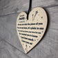 Gift For Daddy Wood Heart Daddy Birthday Xmas Gift For Him