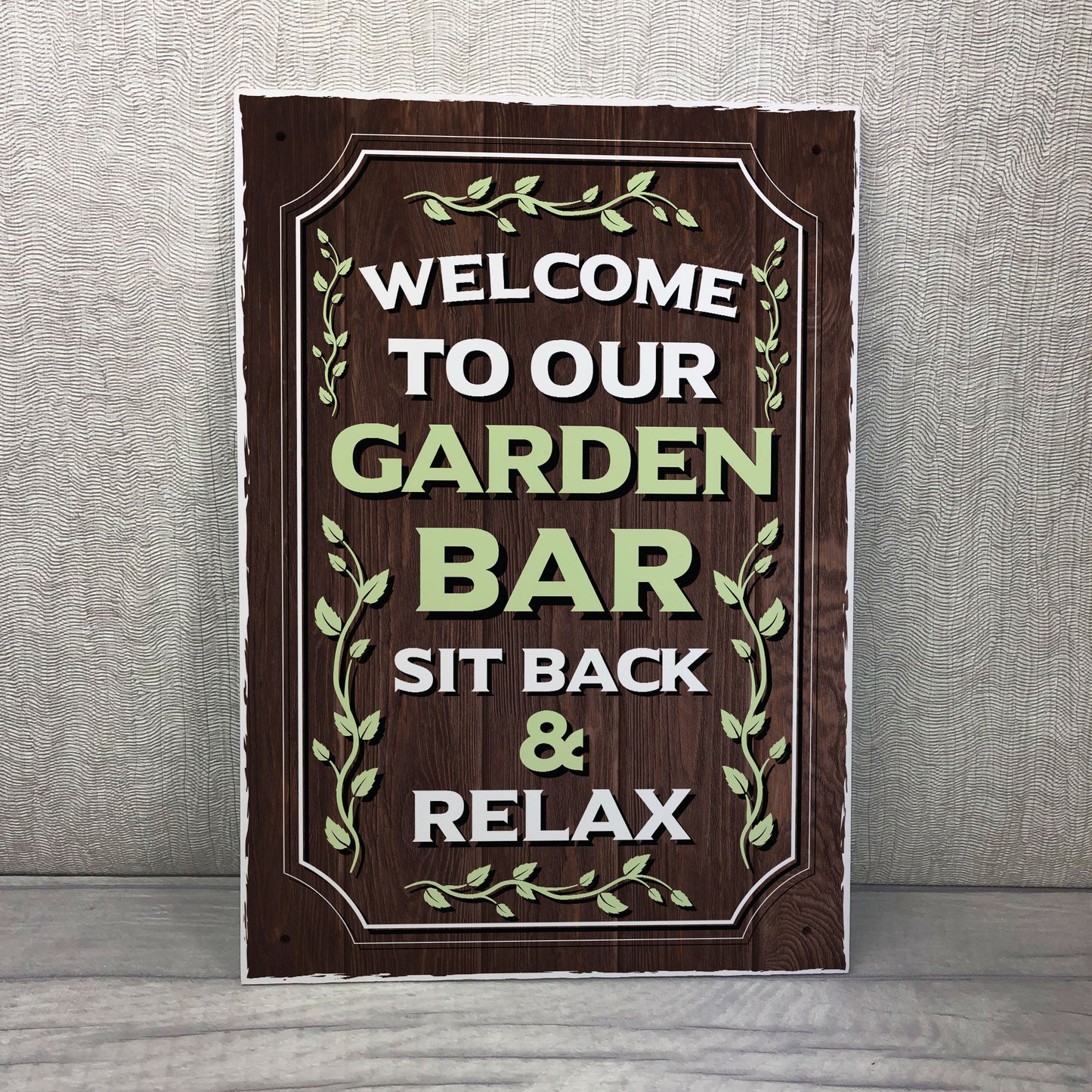 GARDEN BAR Sign For Outdoor Hanging Wall Decor Bar Signs