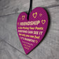 Best Friend Birthday Gifts Thank You Wood Heart Friendship Gifts