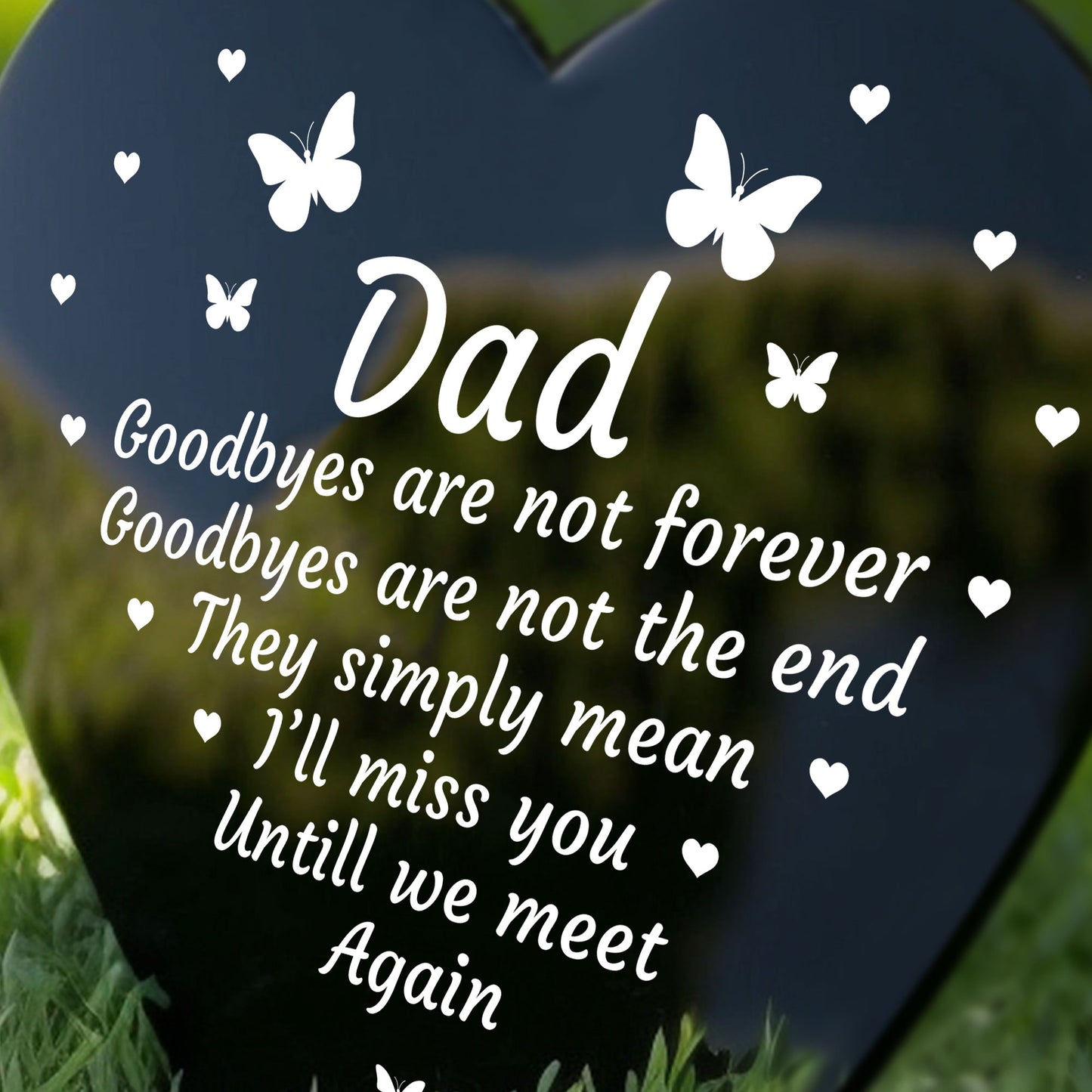 Dad Graveside Memorial Stake Grave Marker Acrylic Grave Decor