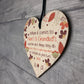 Nan And Grandad Gift For Birthday Christmas Wooden Heart