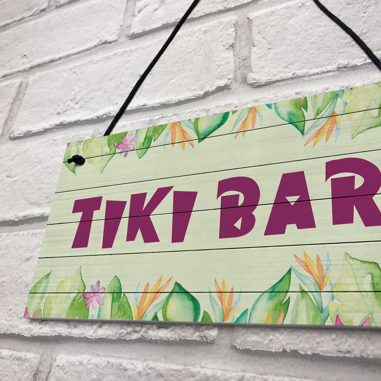 Tiki Bar Accessories Home Bar Decor Novelty Hanging Sign Decor