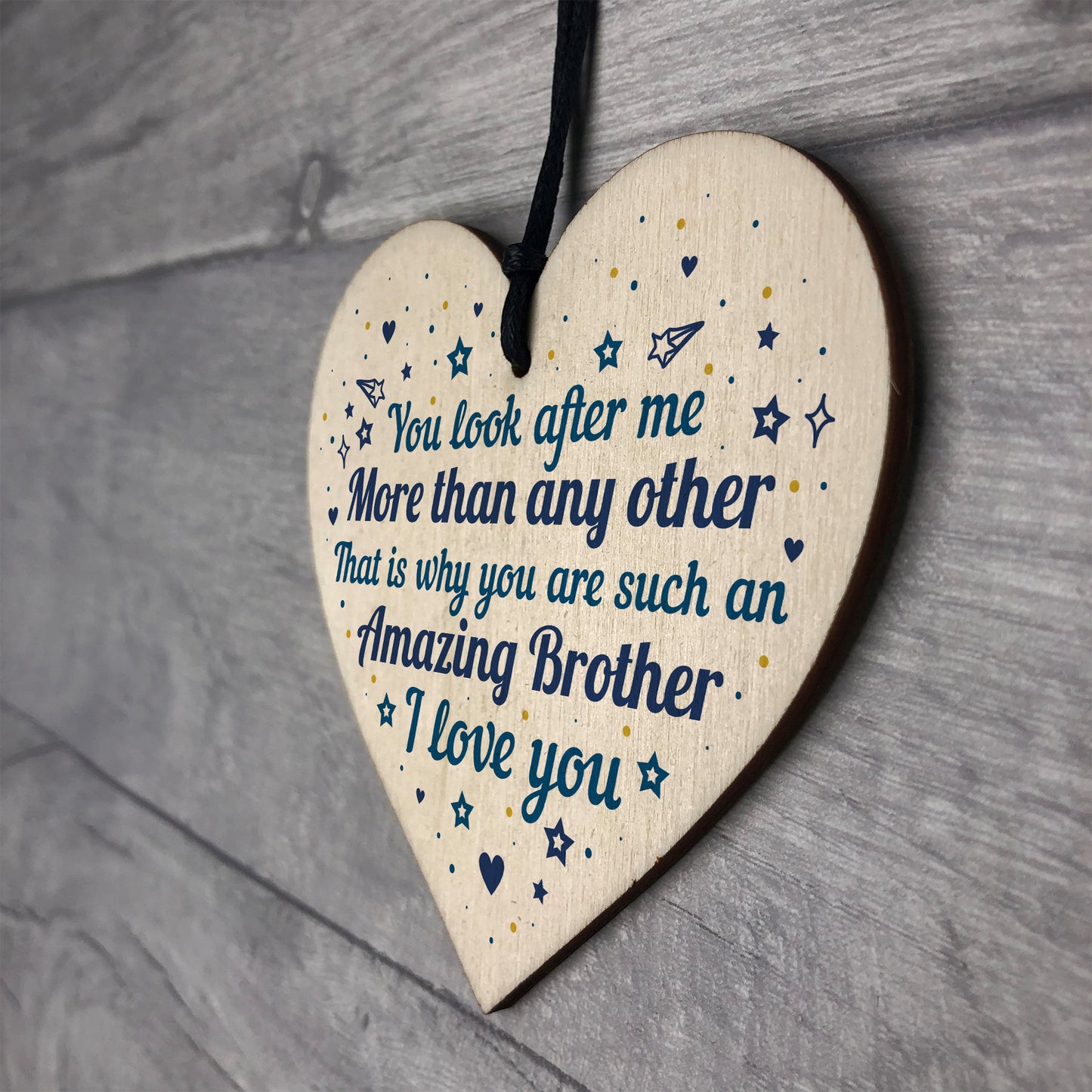 Brother Birthday Gift Heart Brother Christmas Card Gifts For Him