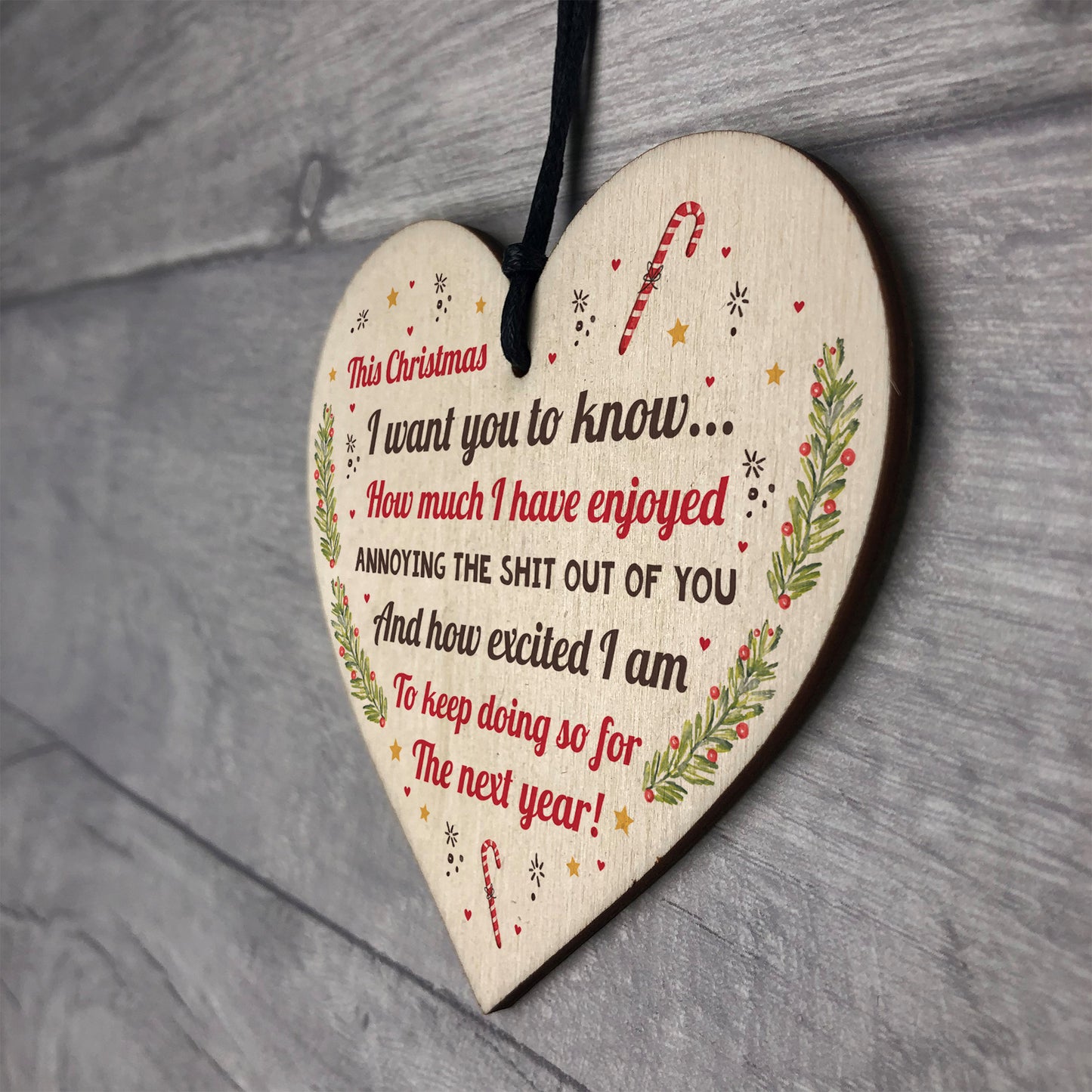 Handmade Funny Christmas Gift For Boyfriend Girlfriend Heart