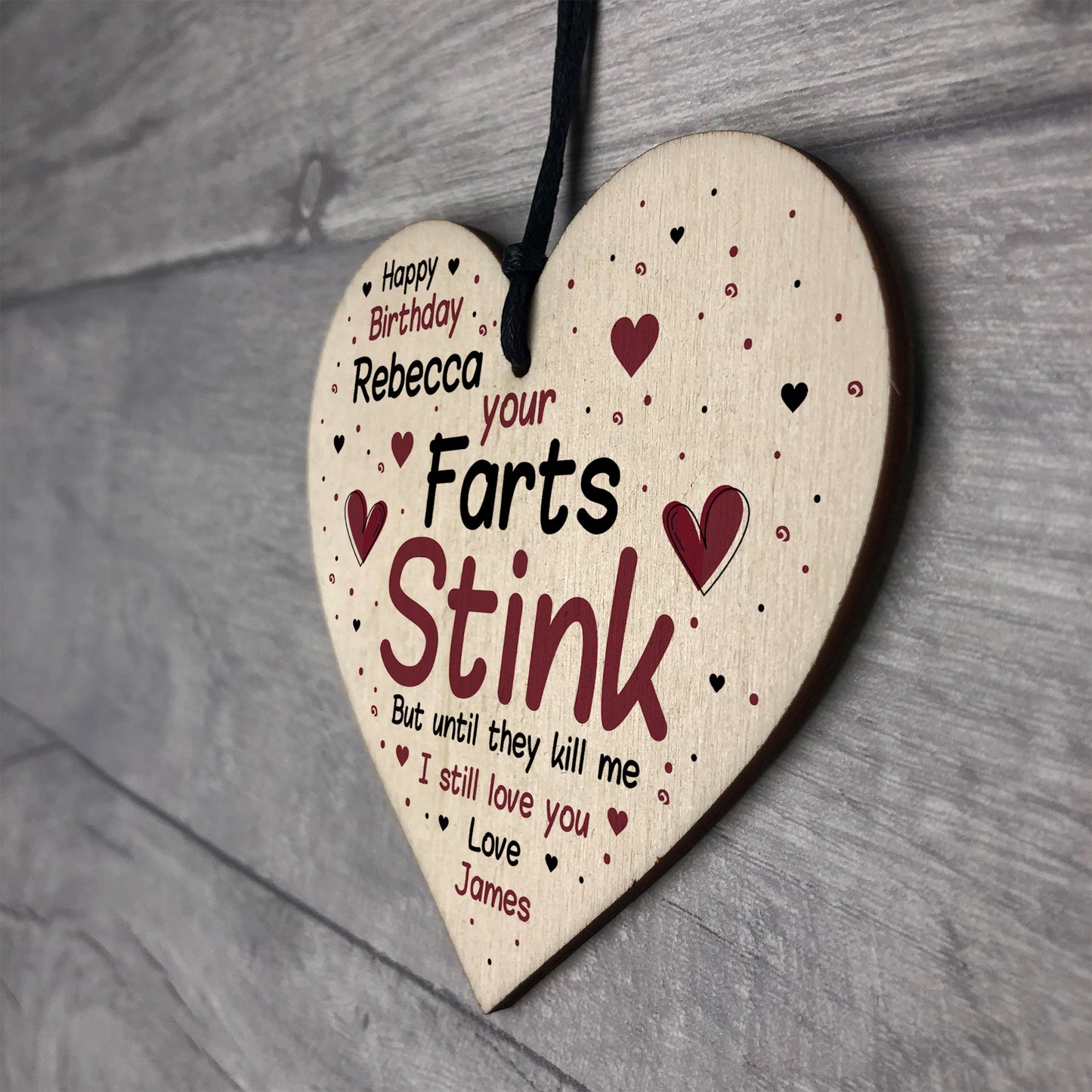 Personalised Love You Happy Birthday Heart Boyfriend Girlfriend