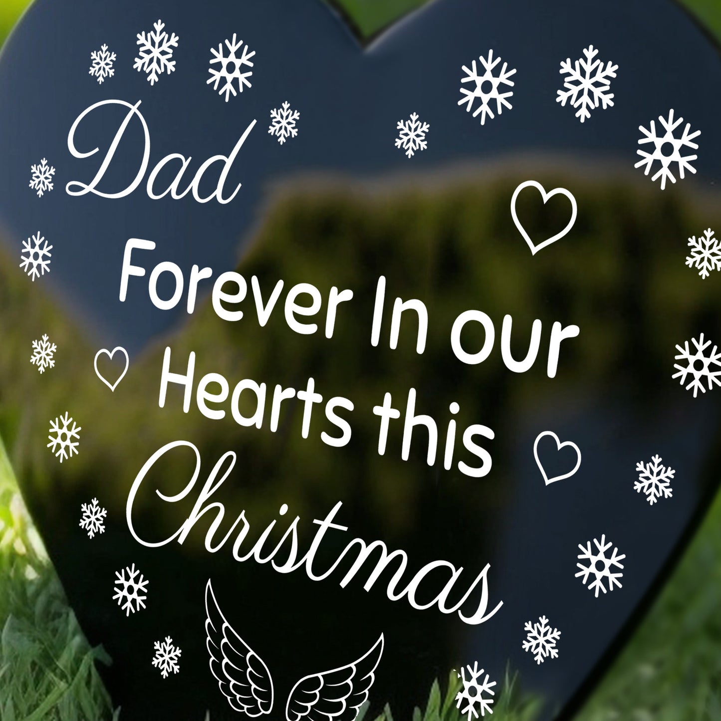 Christmas Memorial Grave Marker Dad Christmas Memorial Decor