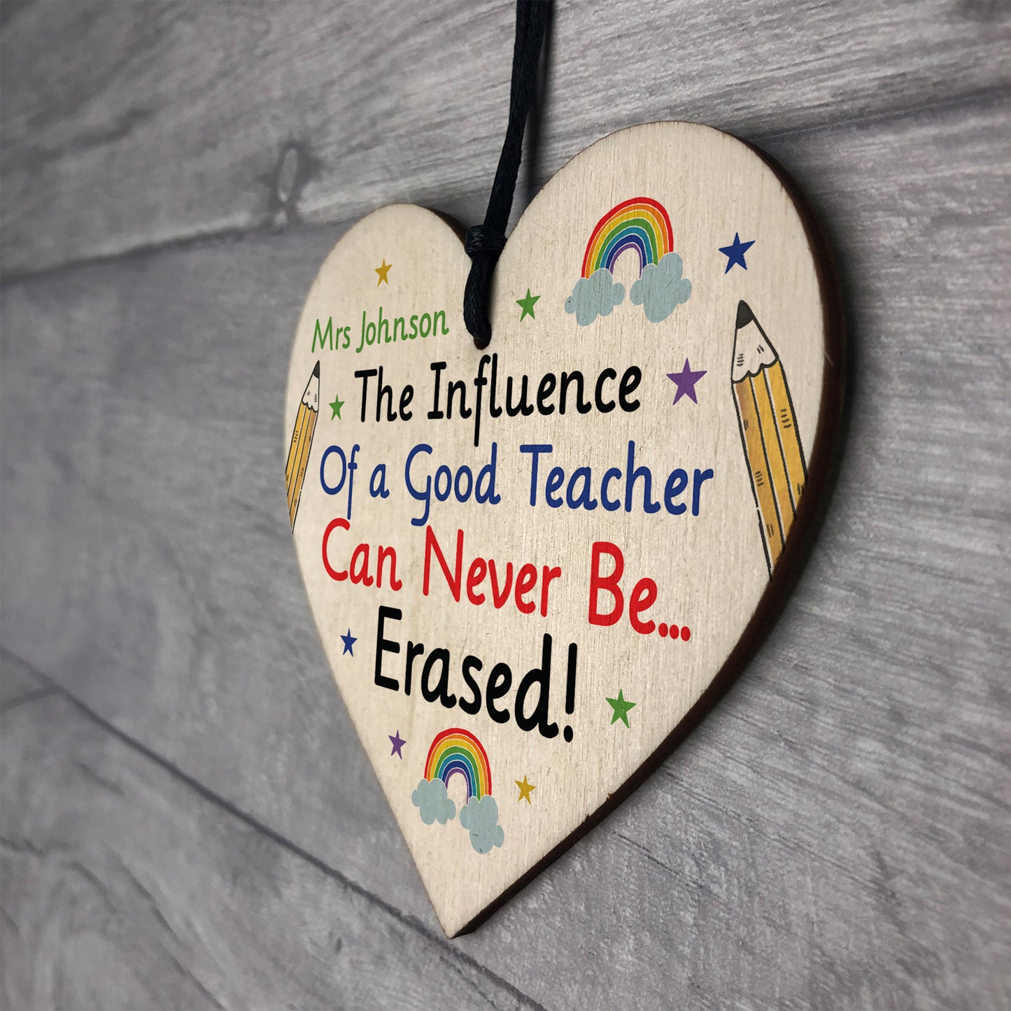 PERSONALISED Thank You Teacher Teaching Assistant Nursery Gift
