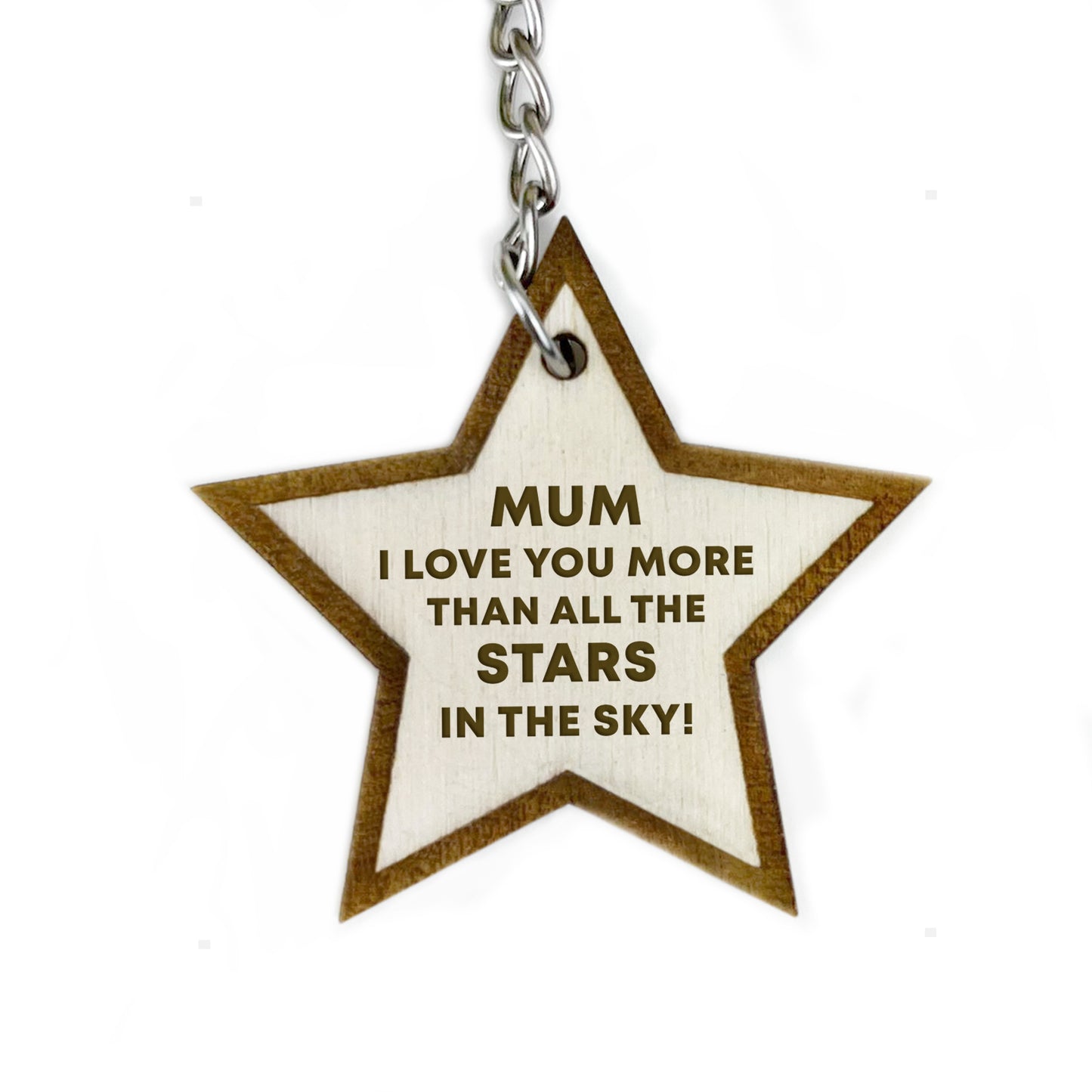 Mum Gifts For Birthday Christmas Wood Keyring Thank You Mum Gift