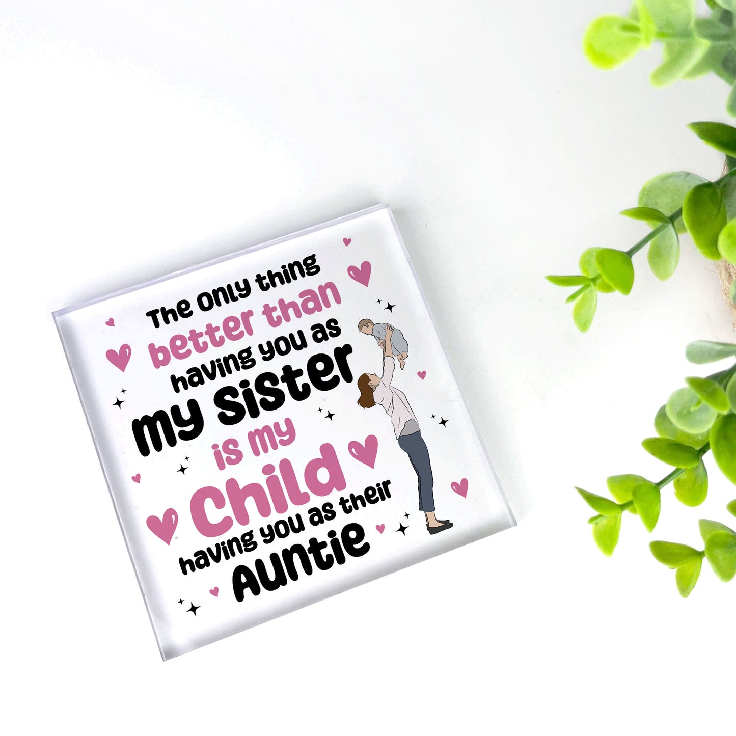 Auntie Christmas Birthday Gifts From Niece Nephew Acrylic Block