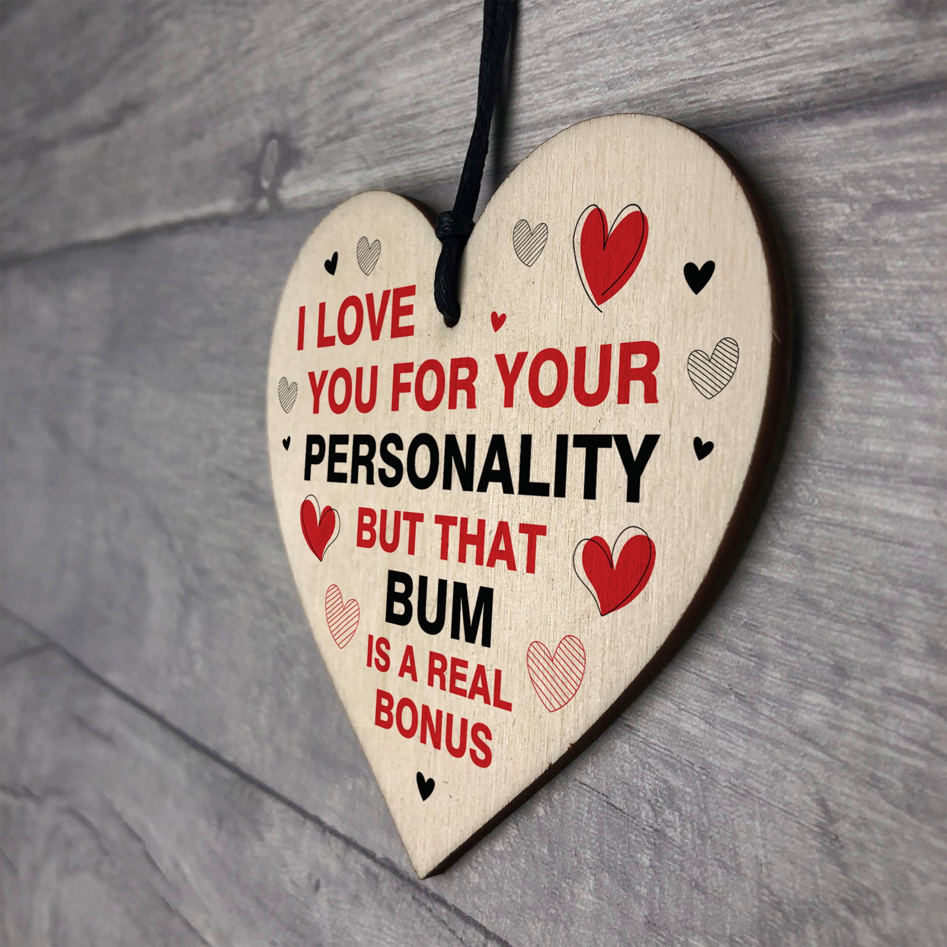 Funny ANNIVERSARY Present Valentines Gift For Girlfriend – Red