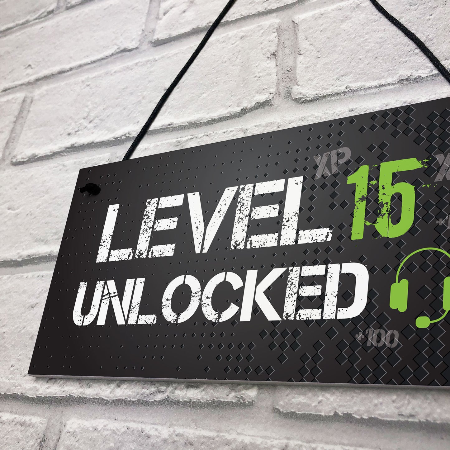 Funny 15th Birthday Gift For Son Brother Gaming Sign Gamer Gift