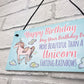 Happy Birthday Novelty Beautiful Unicorn Friendship Bestie Gift