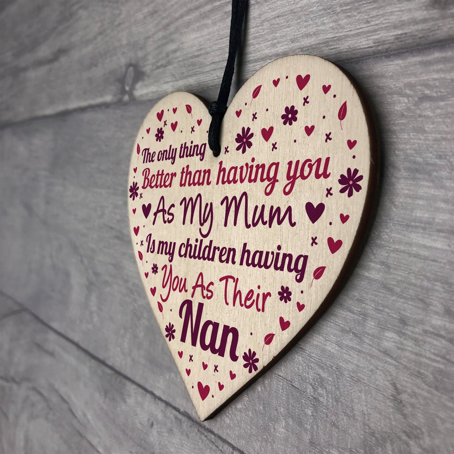 Mother's Day Gift For Mum Nan Nanny Gift From Granddaughter Sign