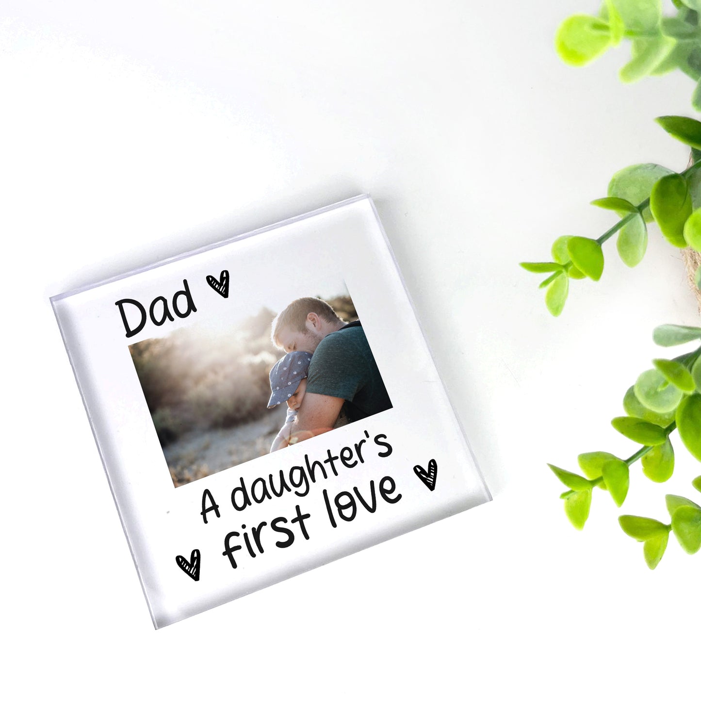 Dad Gifts From Daughter FIRST LOVE Personalised Gift For Dad