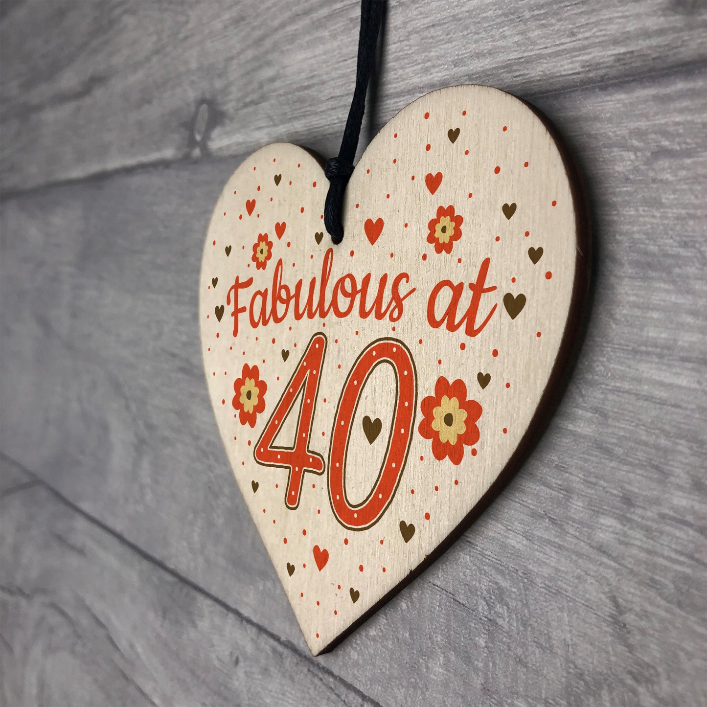 Fabulous At 40 50th 40th 60th Birthday Gifts For Women Men Heart