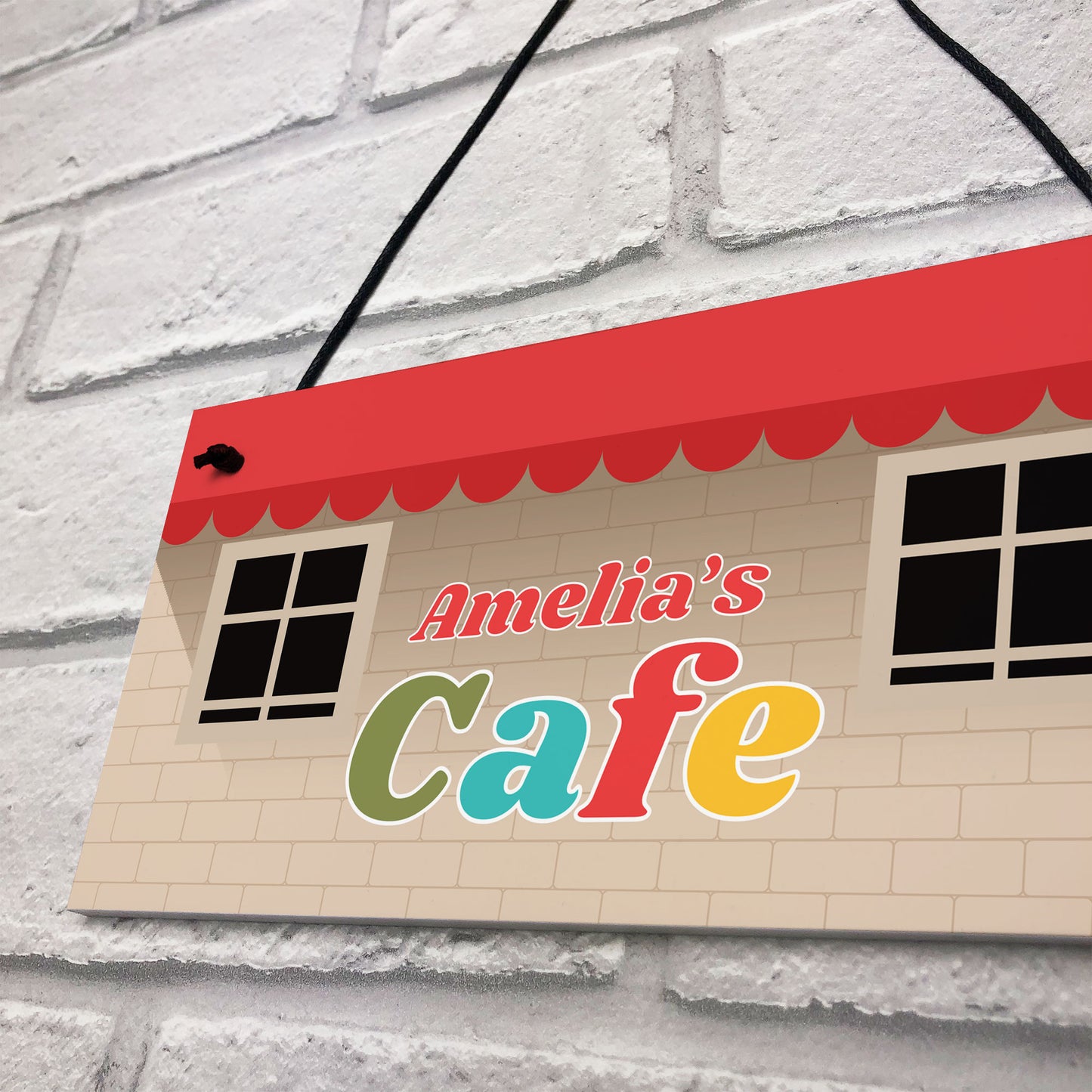 Playhouse Sign Personalised CAFE Sign For Child Daughter Son
