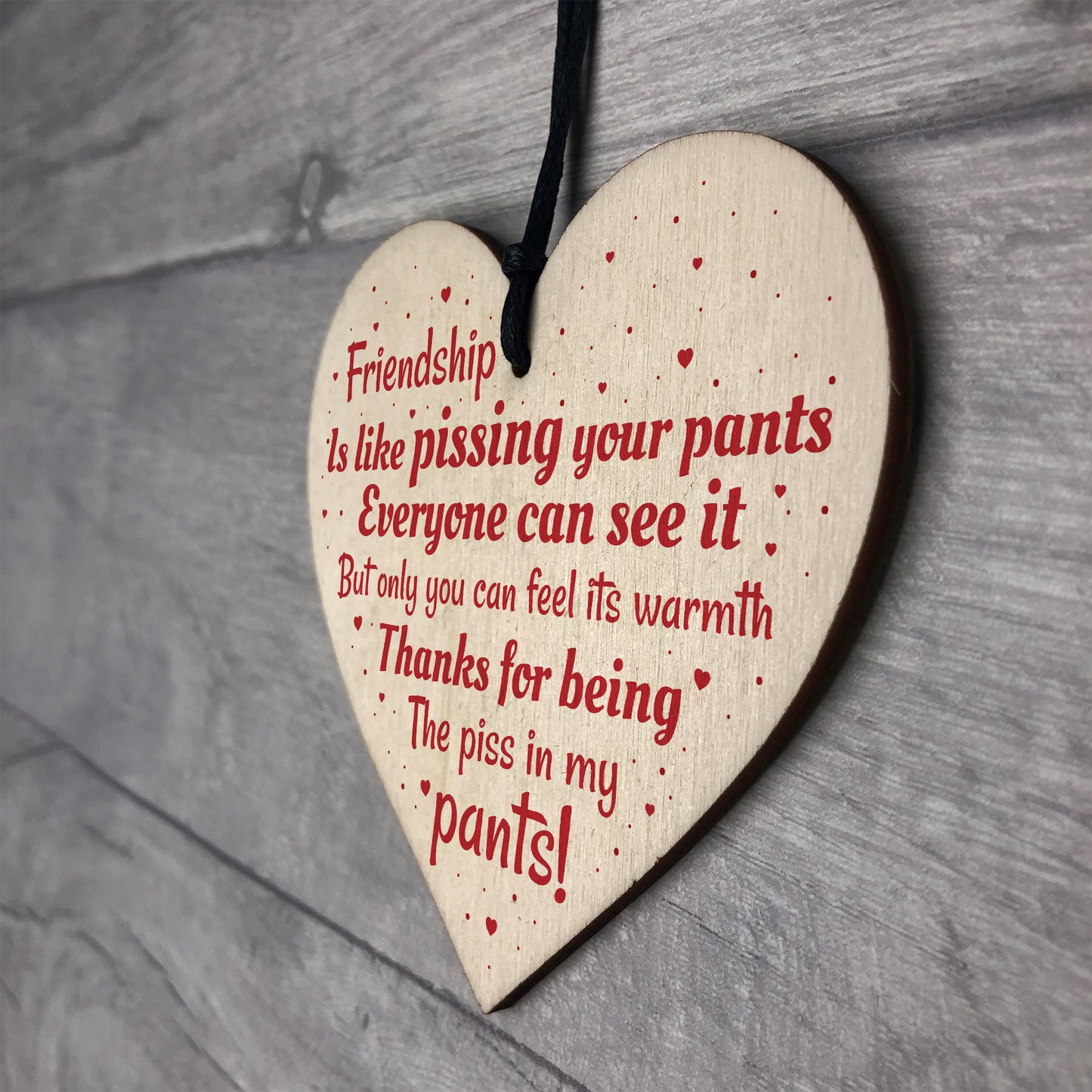Friendship Best Friend Gift Funny Thank You Birthday Wooden Gift