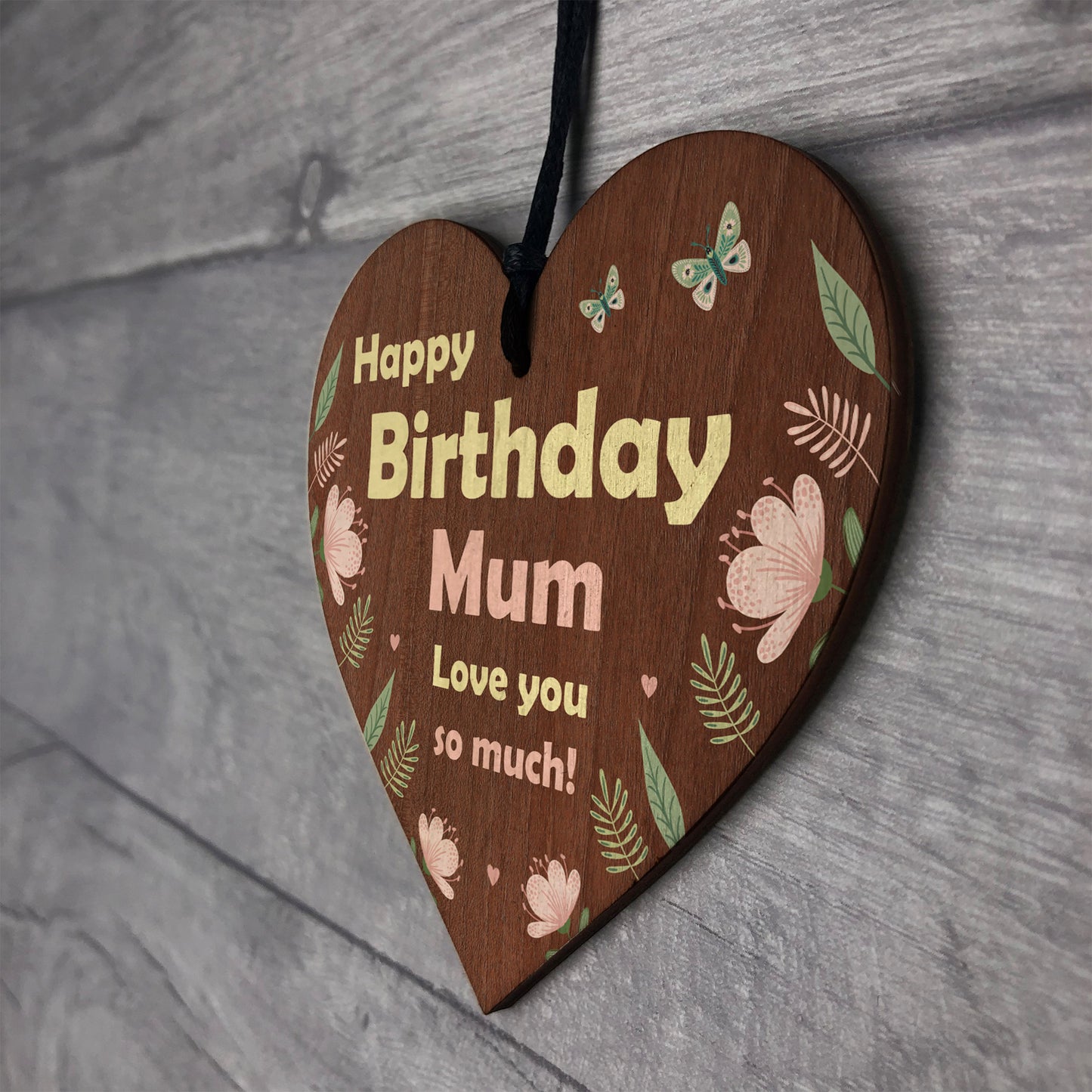 Birthday Gifts For Mum Wooden Hanging Heart Gifts From Daughter