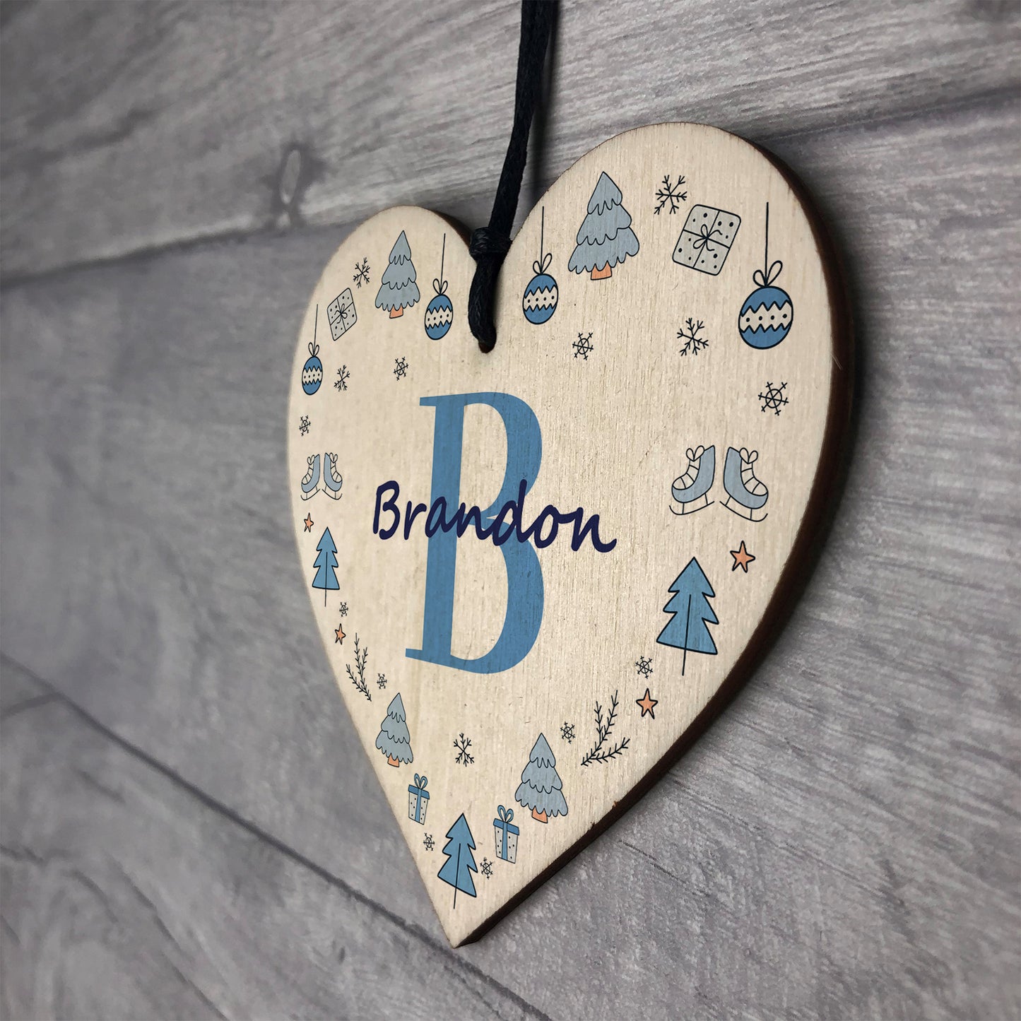 Personalised Tree Bauble For Baby First Christmas Wooden Gifts
