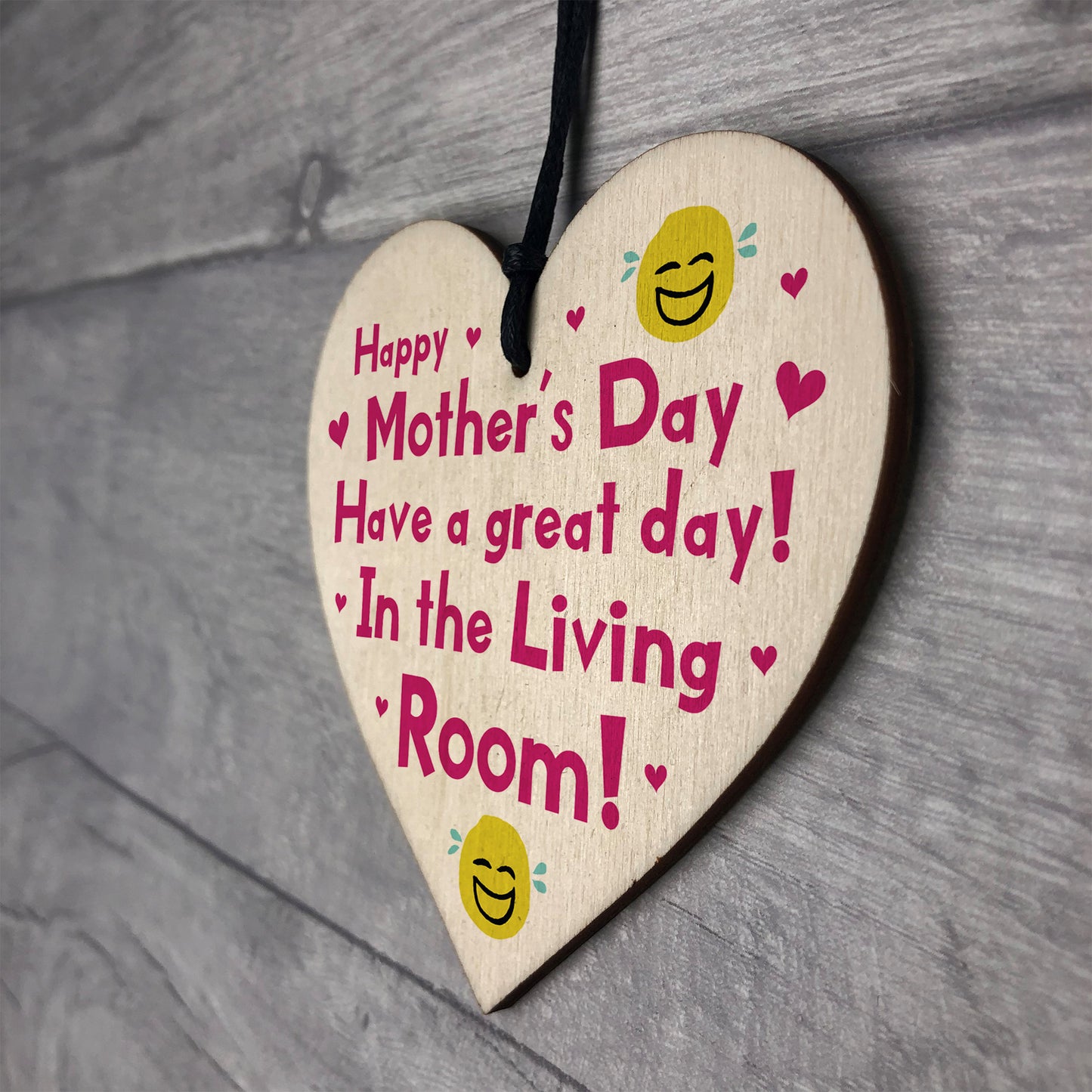 Funny Mothers Day Gifts Lockdown Wood Heart Gift For Mum
