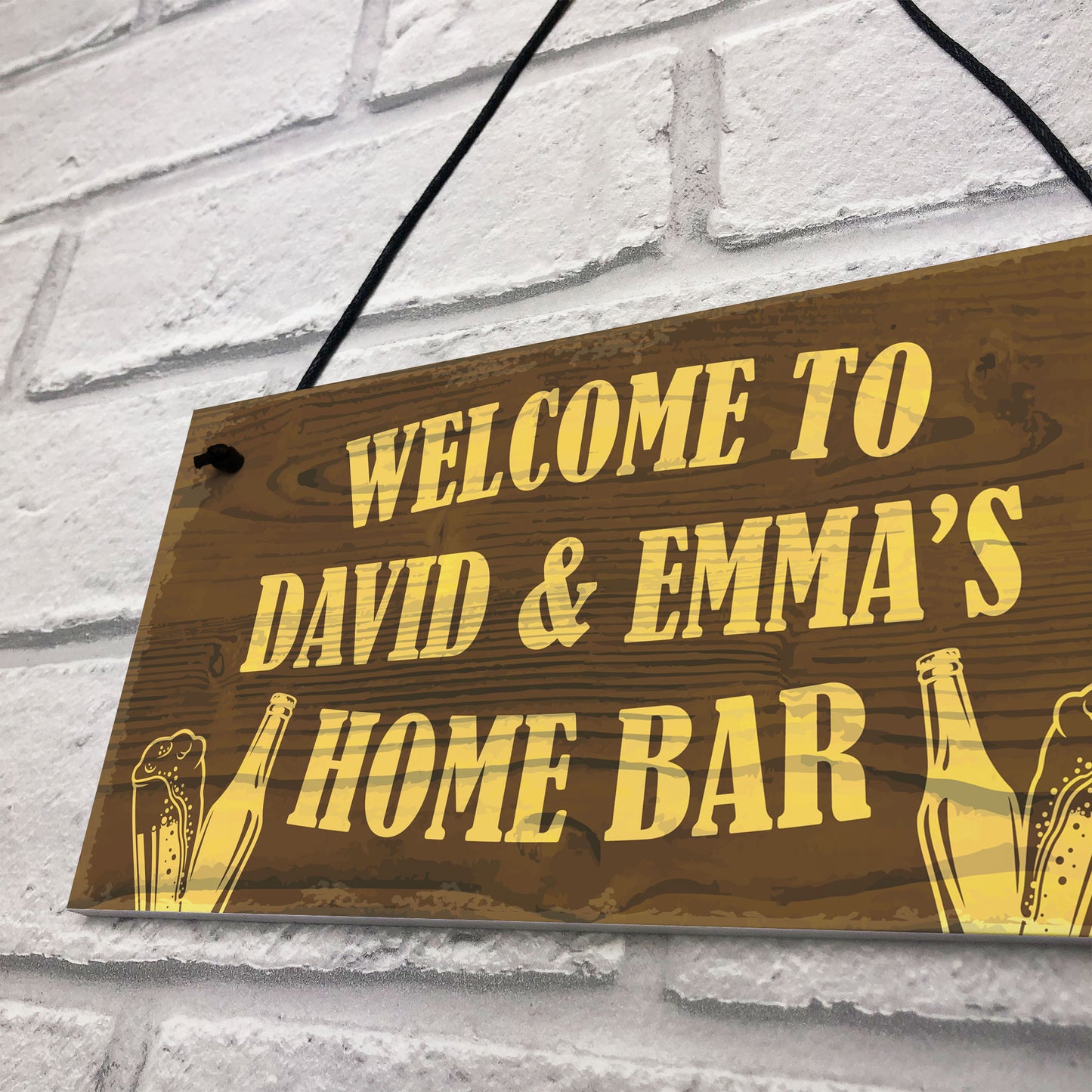 Home Bar Personalised Plaque Man Cave Garden Decor Gifts