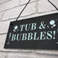 Novelty Hanging Hot Tub Lazy Spa Signs Home Decor Garden Signs