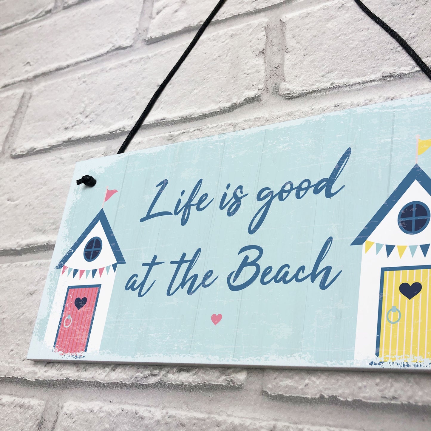 Beach Sign Nautical Theme Hanging Plaque Hot Tub Garden Sign