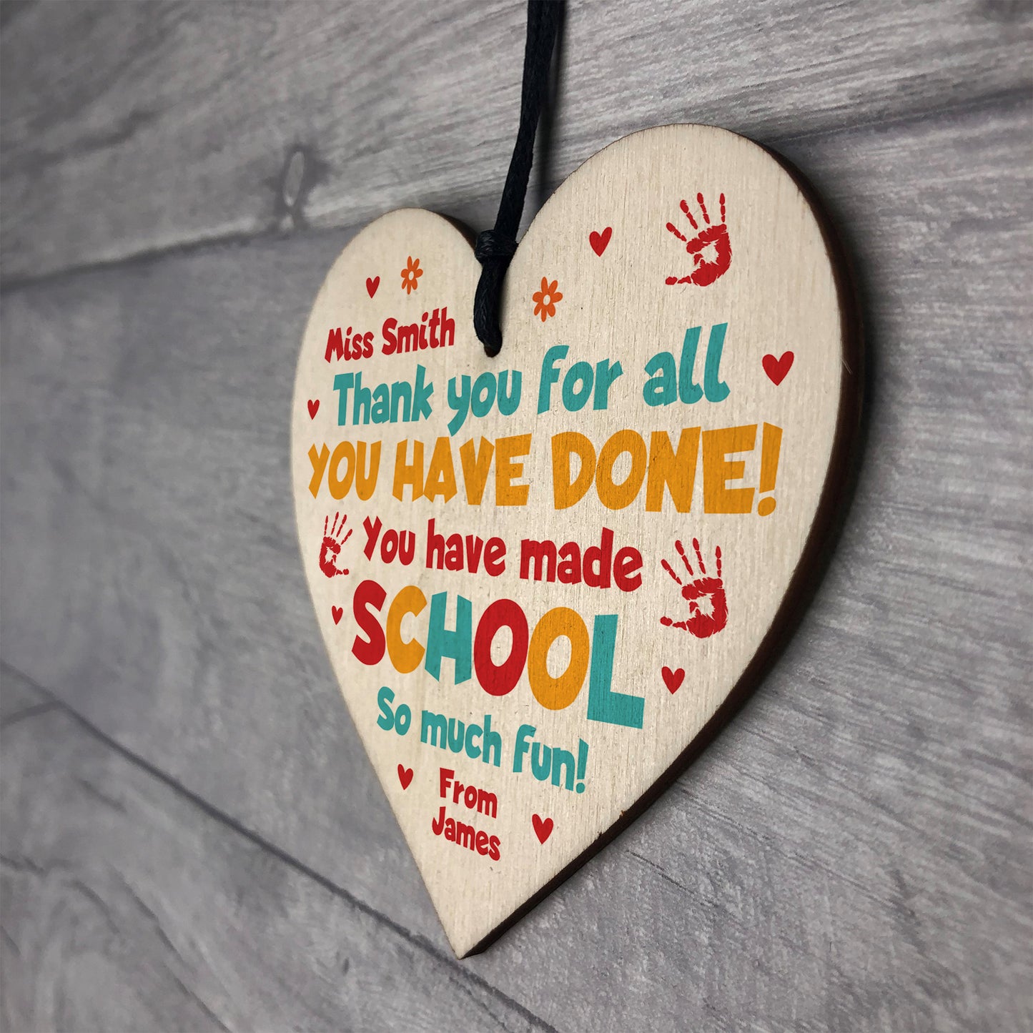 Teacher Leaving School Gifts PERSONALISED Gift For Teacher