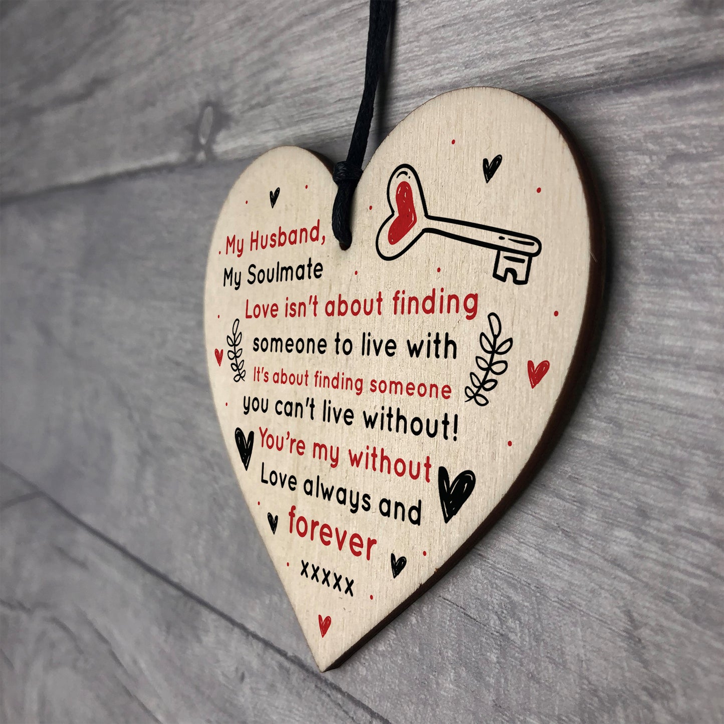 Soulmate Gift For Husband Heart Anniversary Gift For Husband