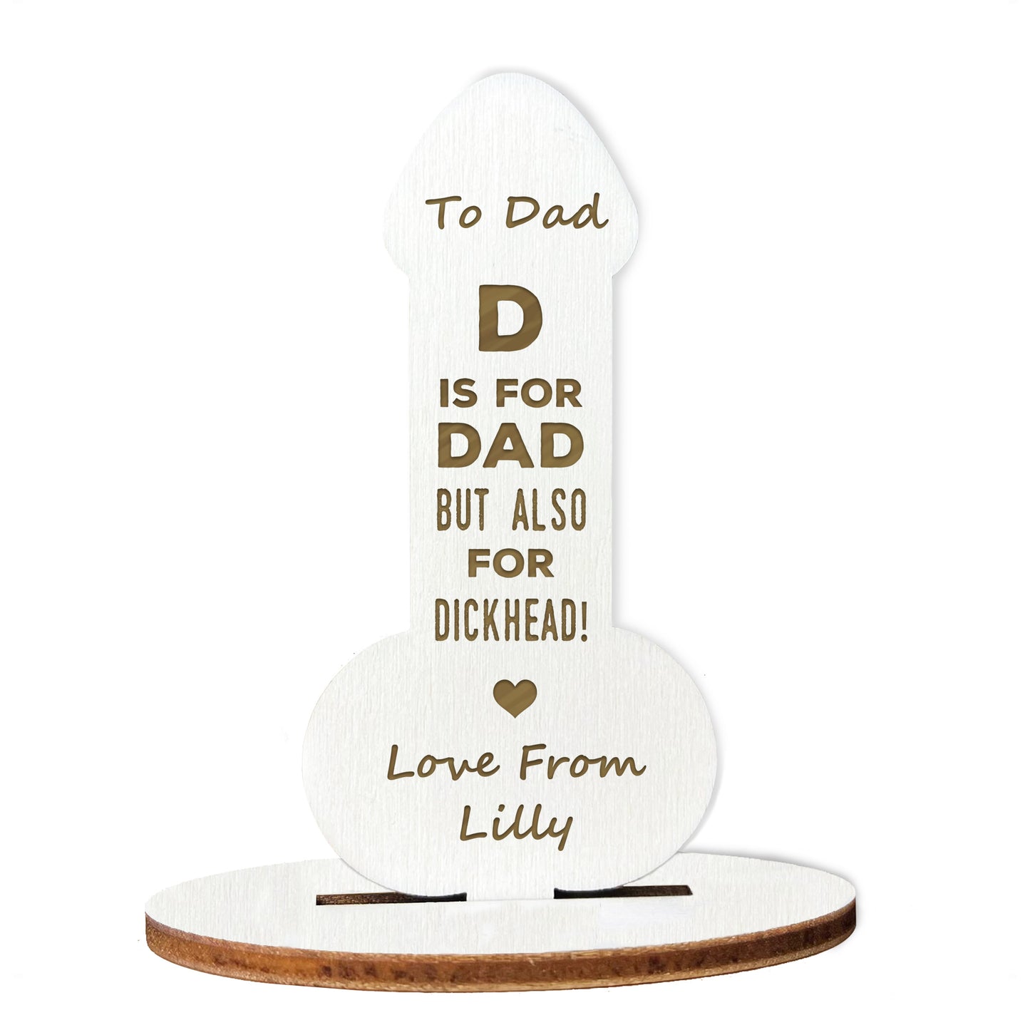 Funny Dad Gifts From Daughter Son Novelty Wood Birthday