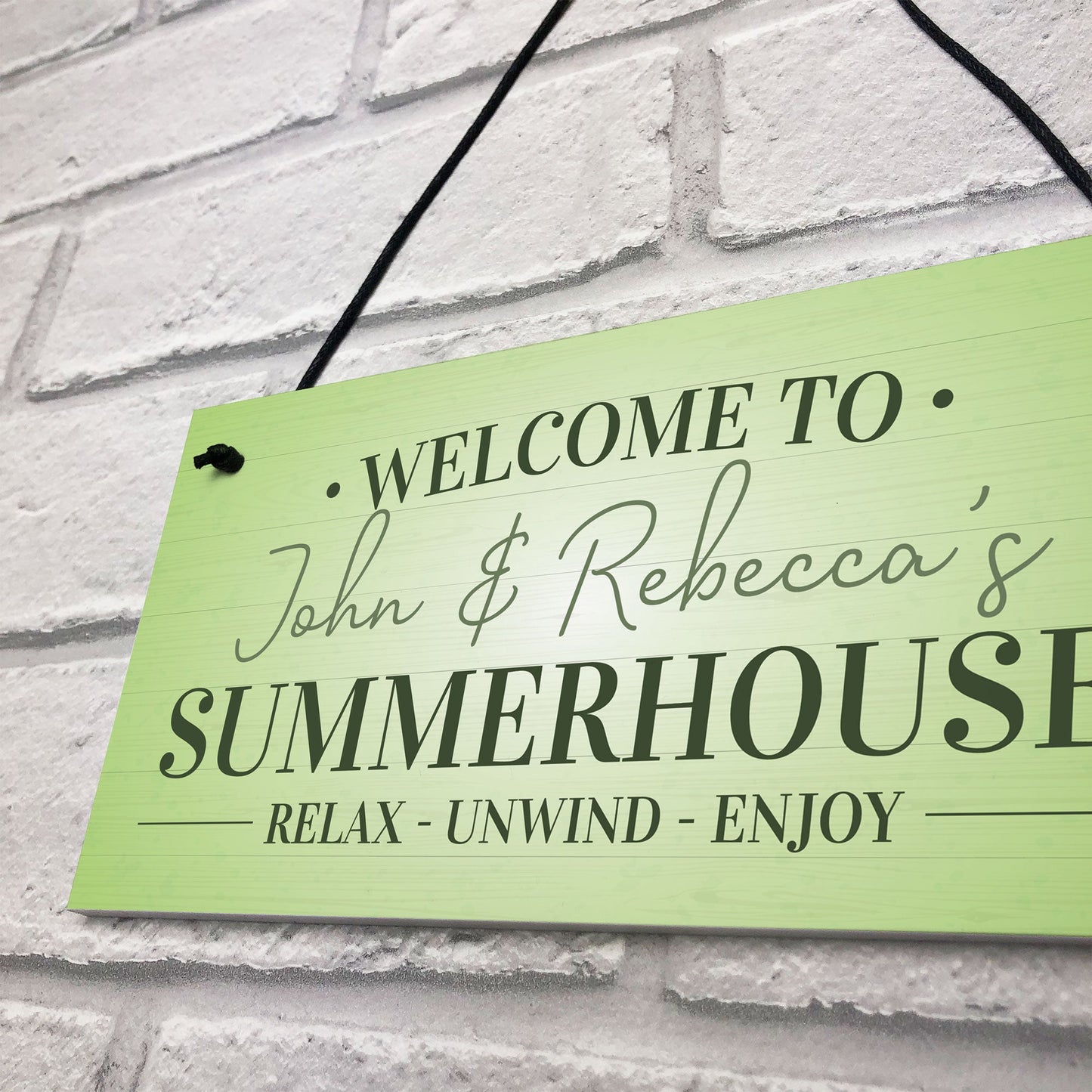 Summerhouse Sign For Garden Decking Shed Plaque Outdoor Sign