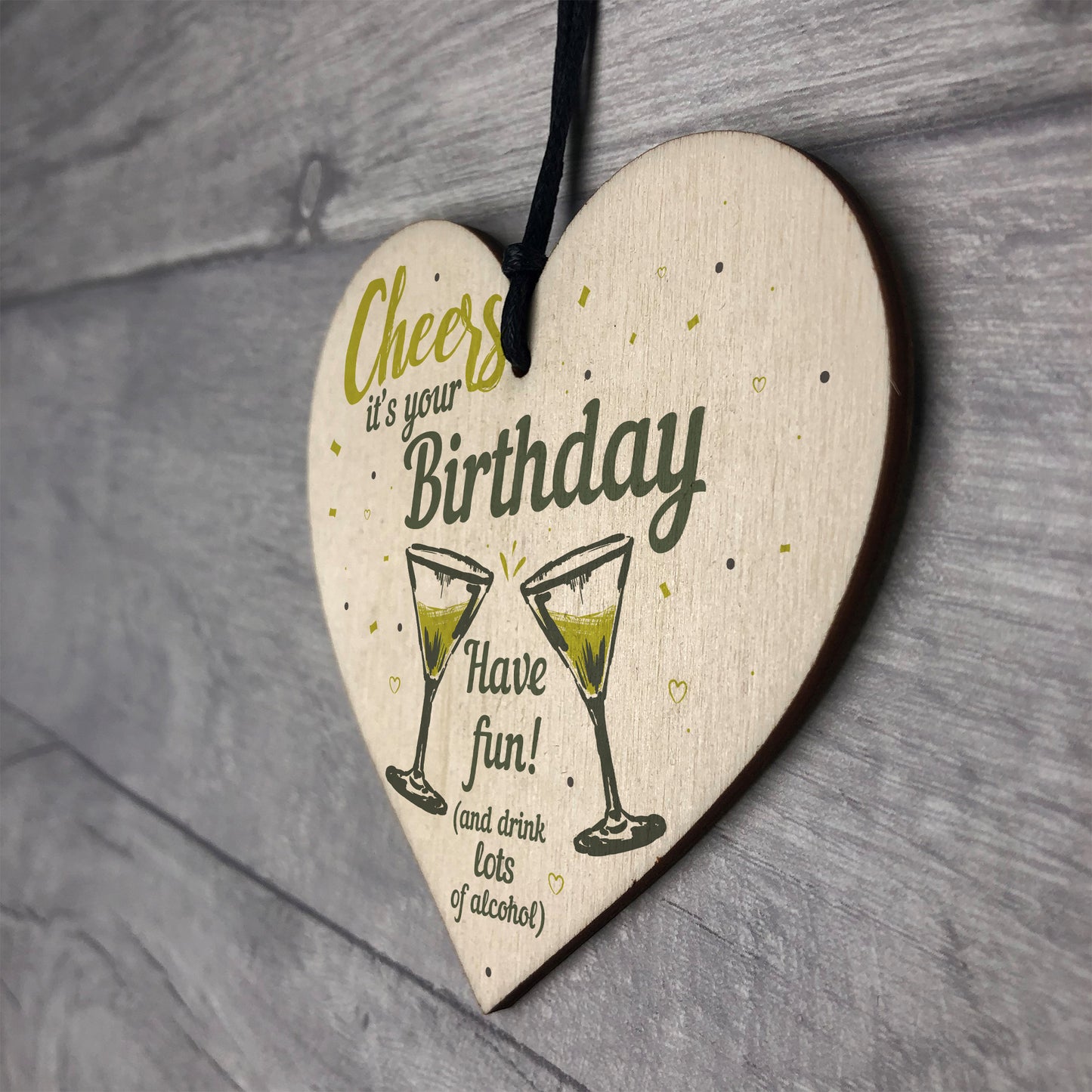 Cheers Birthday Friendship Friend Gift Alcohol Novelty Sign