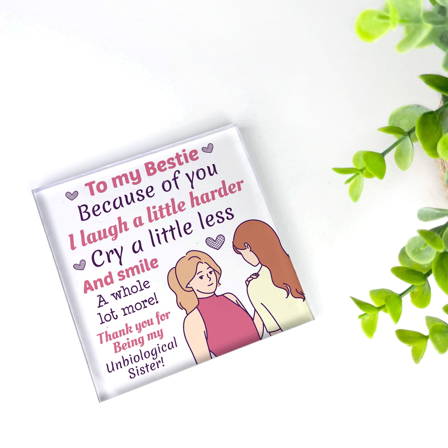 bestie plaque gift for best friend friendship gift for her