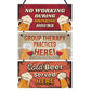 Funny Pack of 3 Retro Bar Signs For Home Bar Man Cave Beer