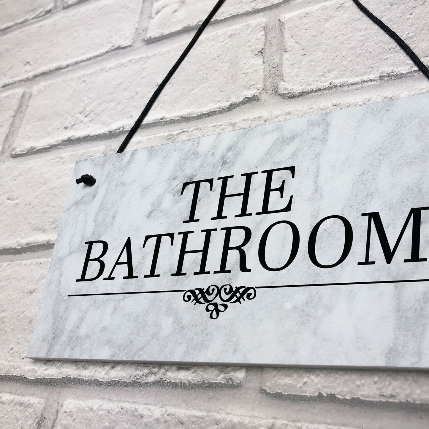 Bathroom Decor Marble Theme Hanging Bathroom Toilet Decor