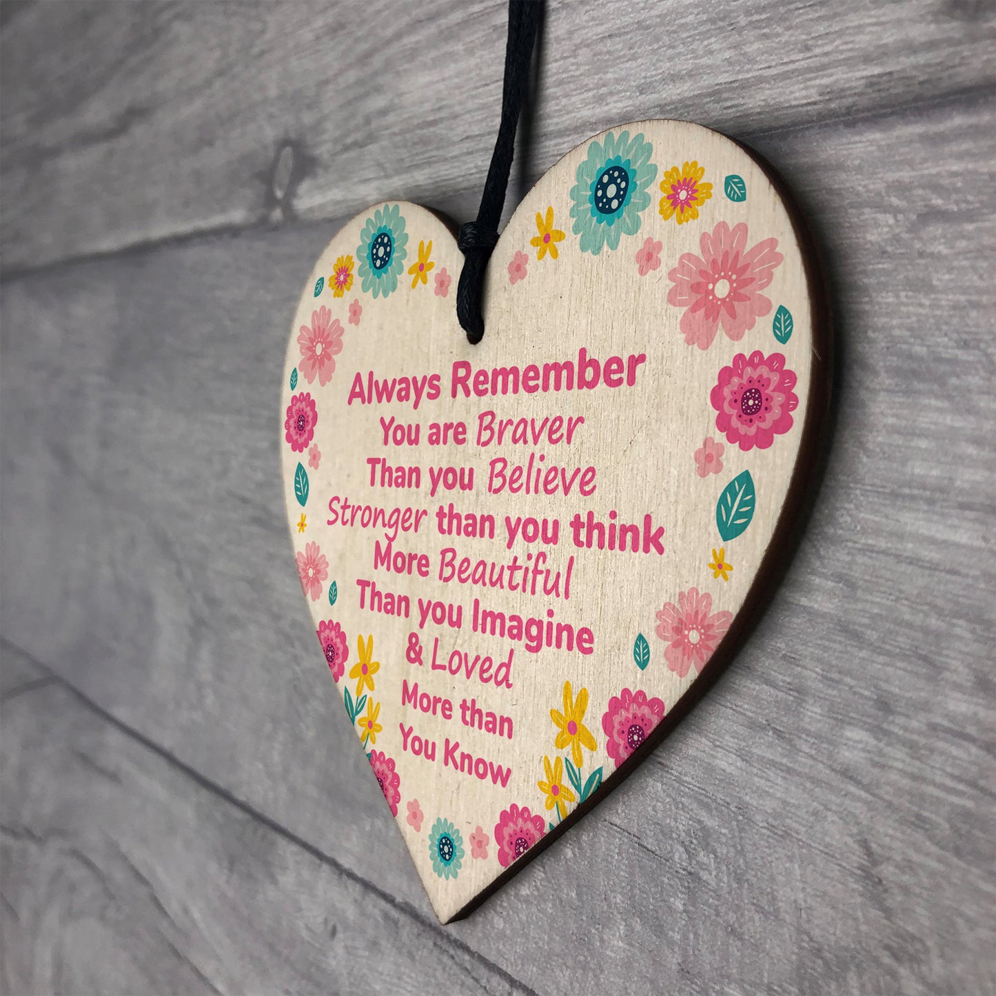 Inspirational Wood Heart Gift For Friend Novelty Best Friend