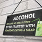 Funny Alcohol Gift Hanging Home Bar Pub Garden Sign Gin Beer