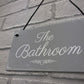 'THE BATHROOM' Door Sign Plaque Sign for Toilet or Bathroom