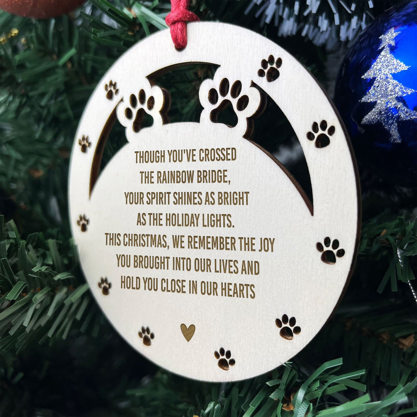 Memorial Christmas Tree Bauble Memorial Tree Decoration For Dog
