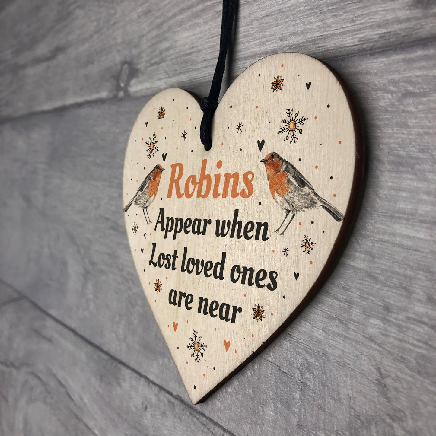 In Loving Memory Robins Appear Christmas Bauble Decoration Gift