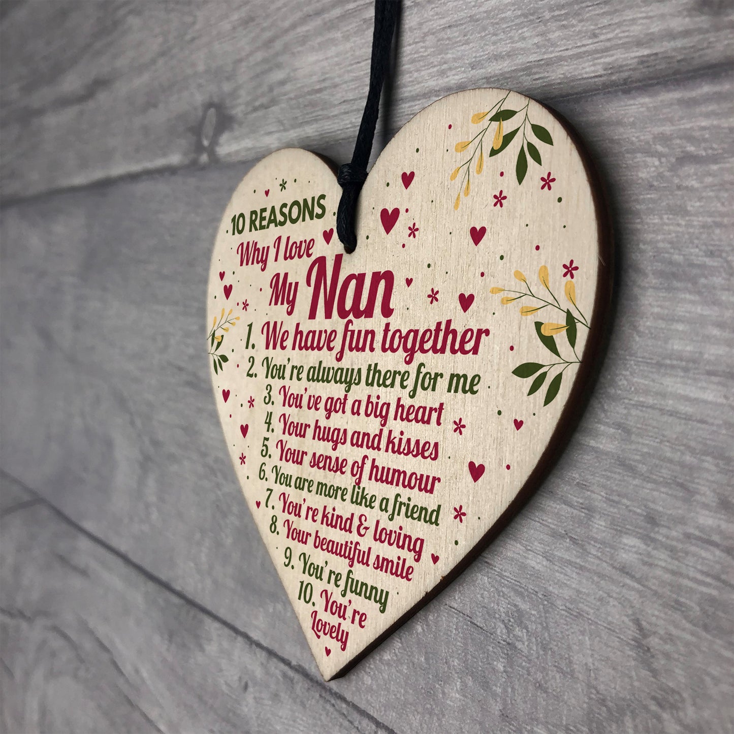 Reasons Why I Love My Nan Mothers Day Gift For Her Nan Birthday
