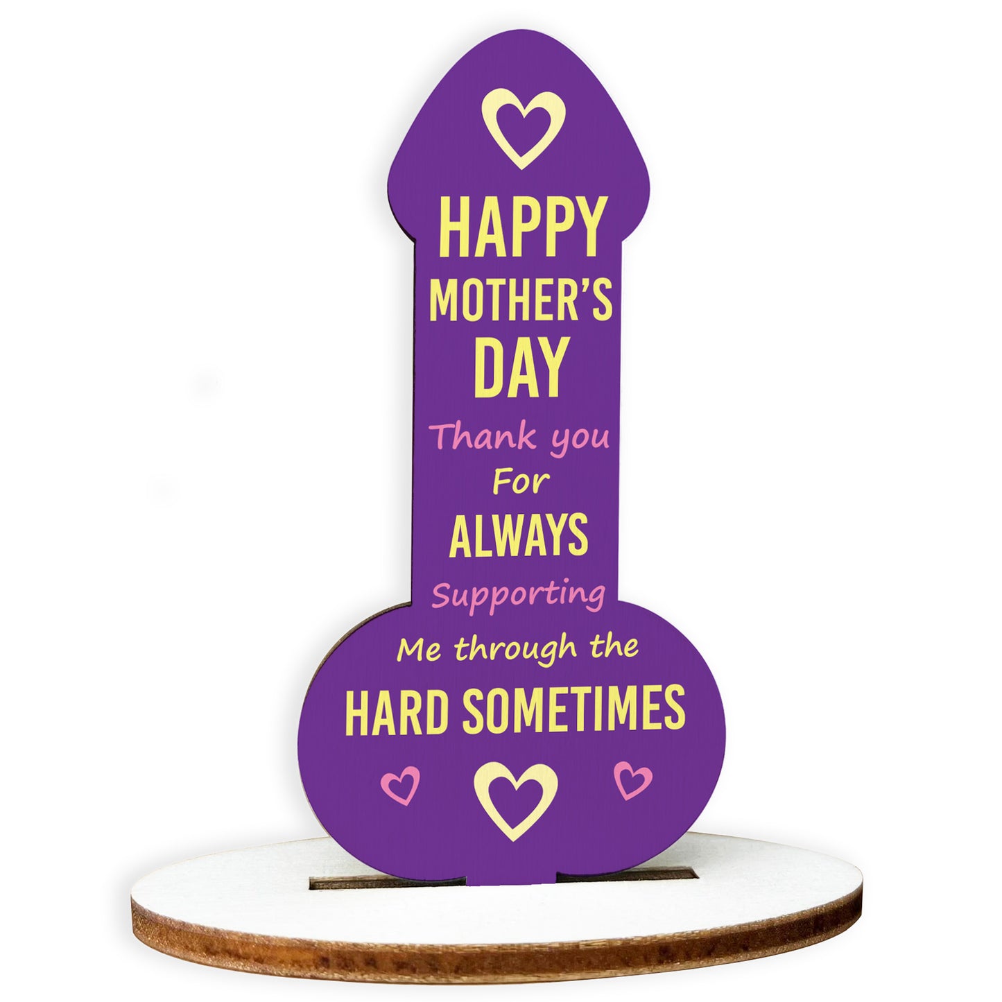 Thank You Gift For Mum On Mothers Day Wood Plaque Funny
