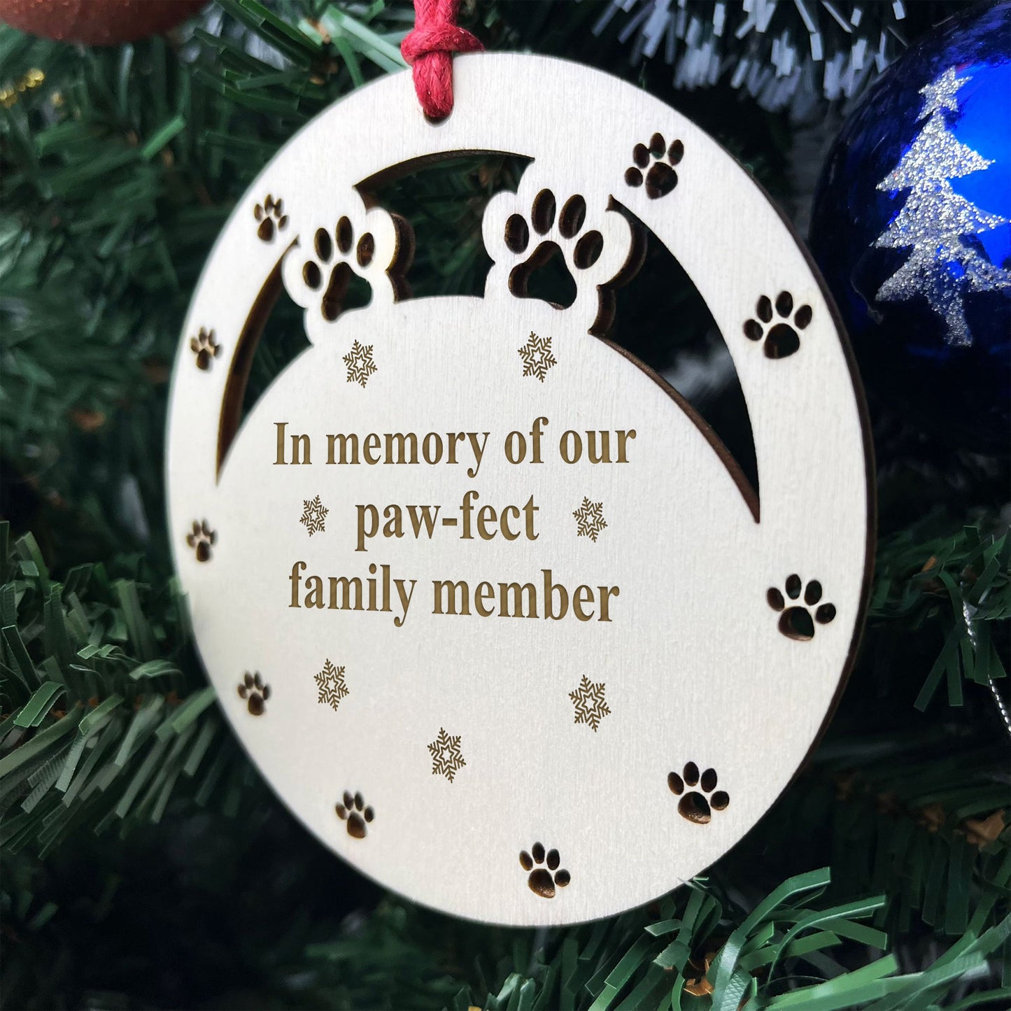 Memorial Christmas Tree Decoraton In Memory Christmas Bauble