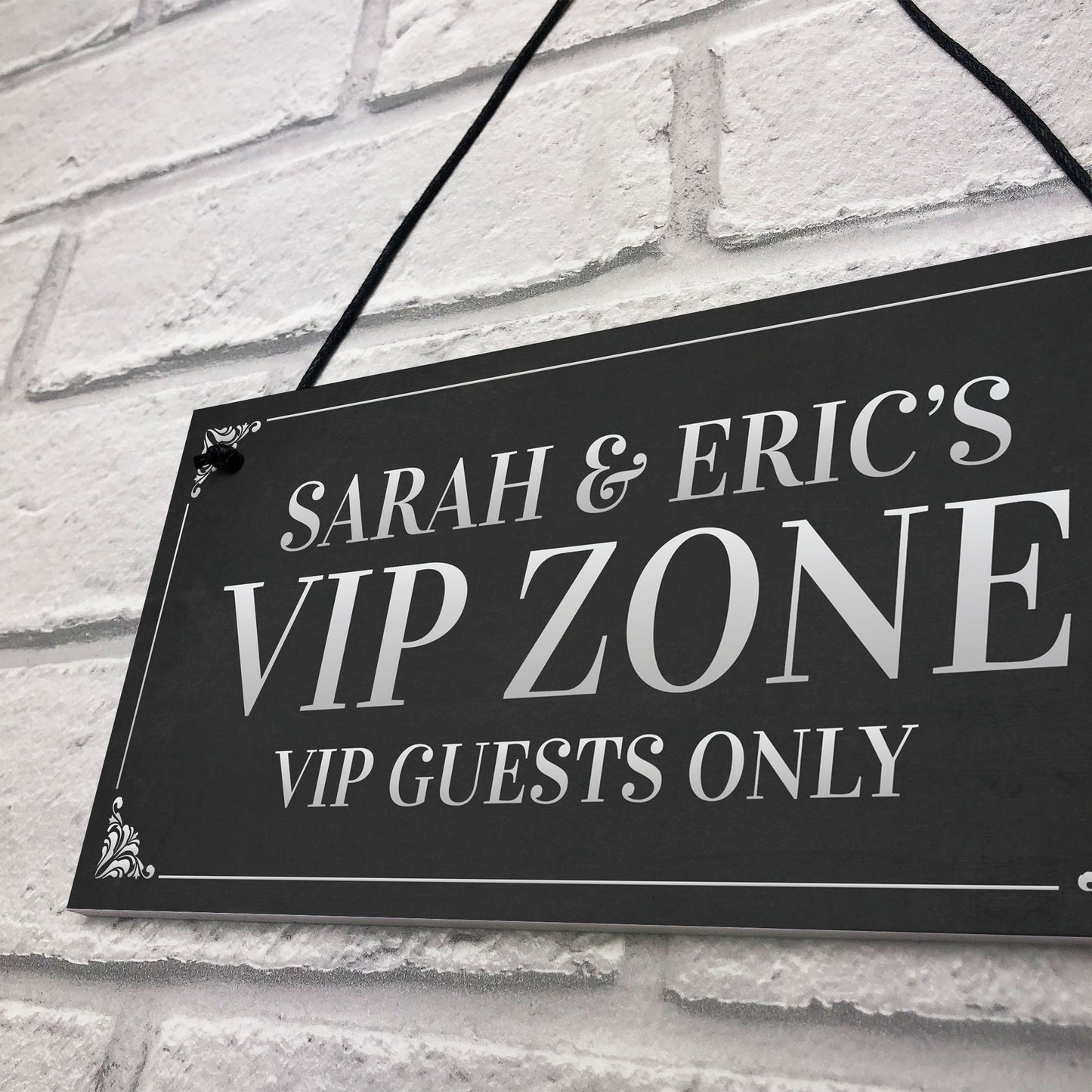 VIP ZONE Personalised Home Bar Man Cave Sign Garden Signs