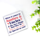 Auntie And Uncle Plaque Acrylic Block Gift For Auntie Uncle