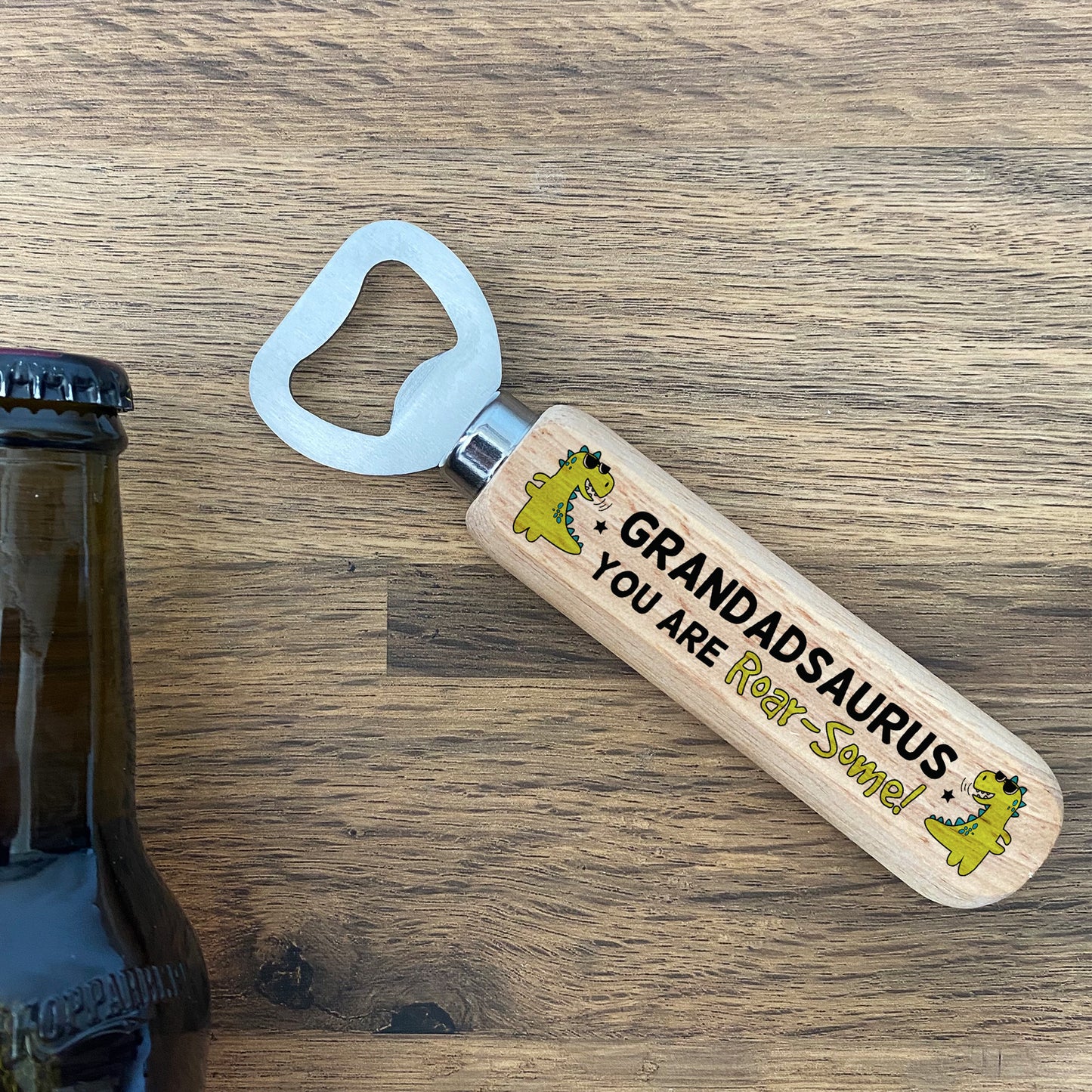 Fathers Day Gifts for Grandad ROARSOME Beer Bottle Opener Cute
