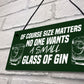 Funny Gin Sign Gifts For Her Novelty Home Bar Man Cave Alcohol