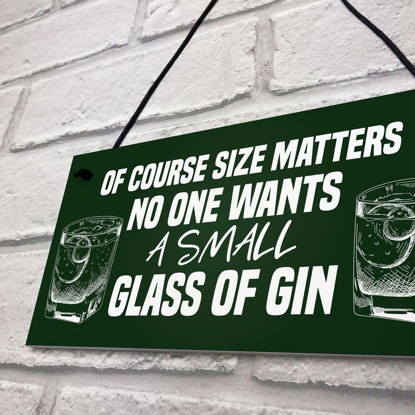 Funny Gin Sign Gifts For Her Novelty Home Bar Man Cave Alcohol